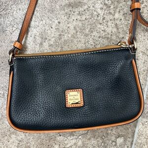 Dooney & Bourke Black and Brown Crossbody Bag